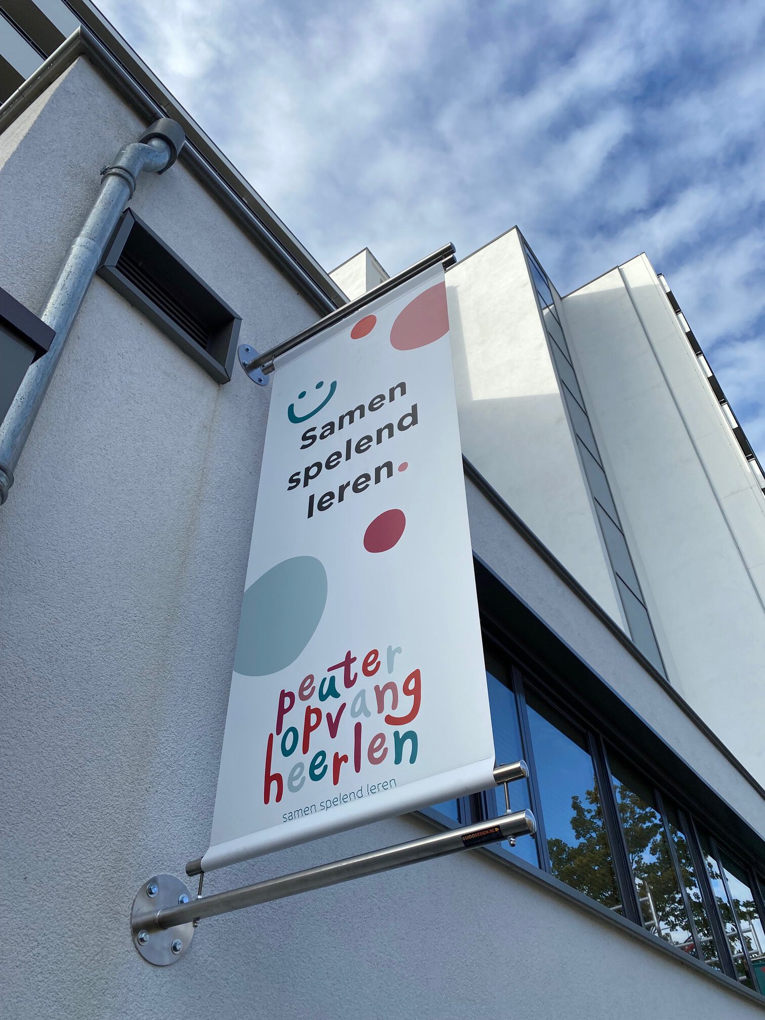 Gevelbanier reclamebanner in Heerlen