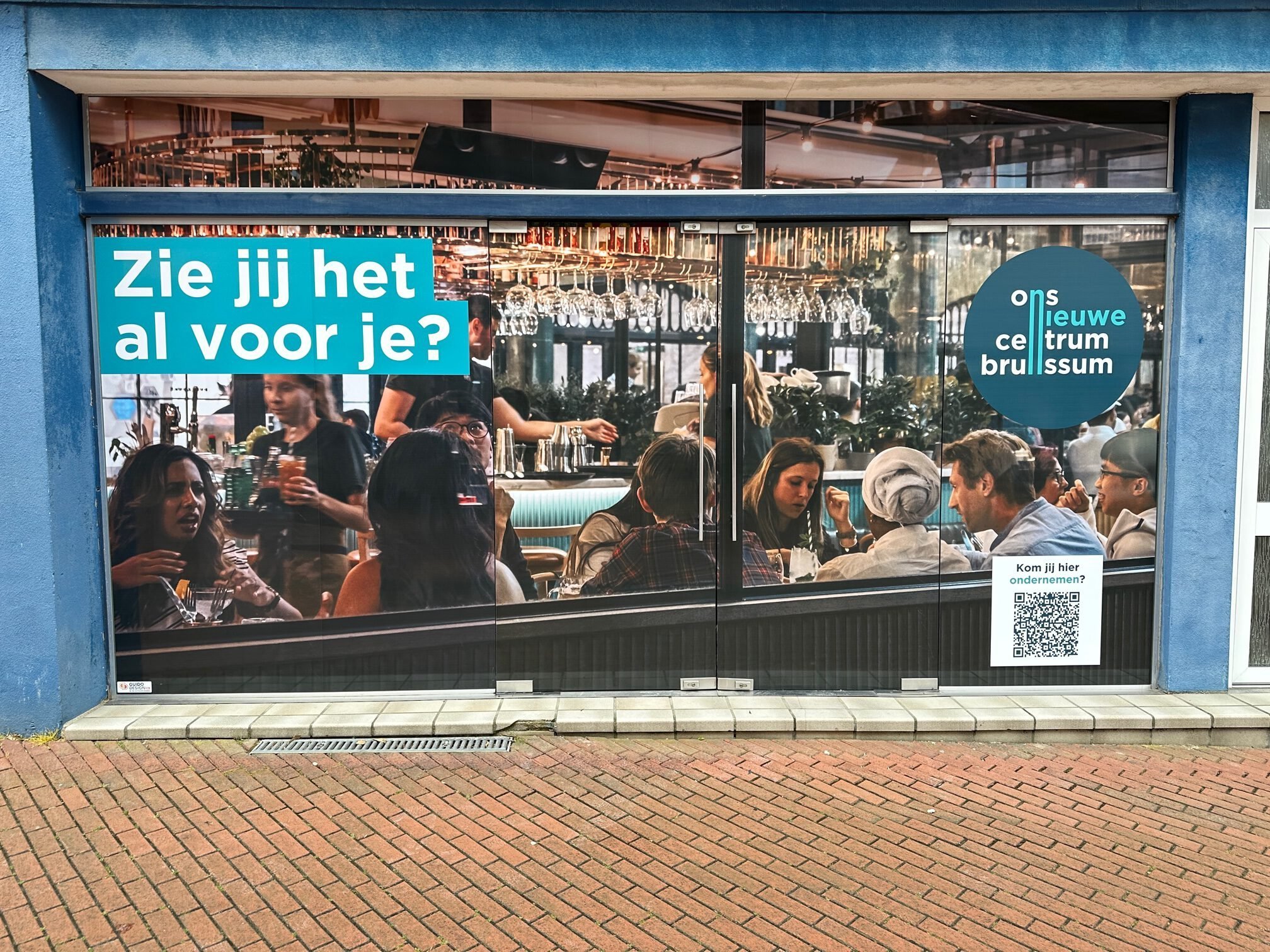 Promotionele raambelettering Brunssum
