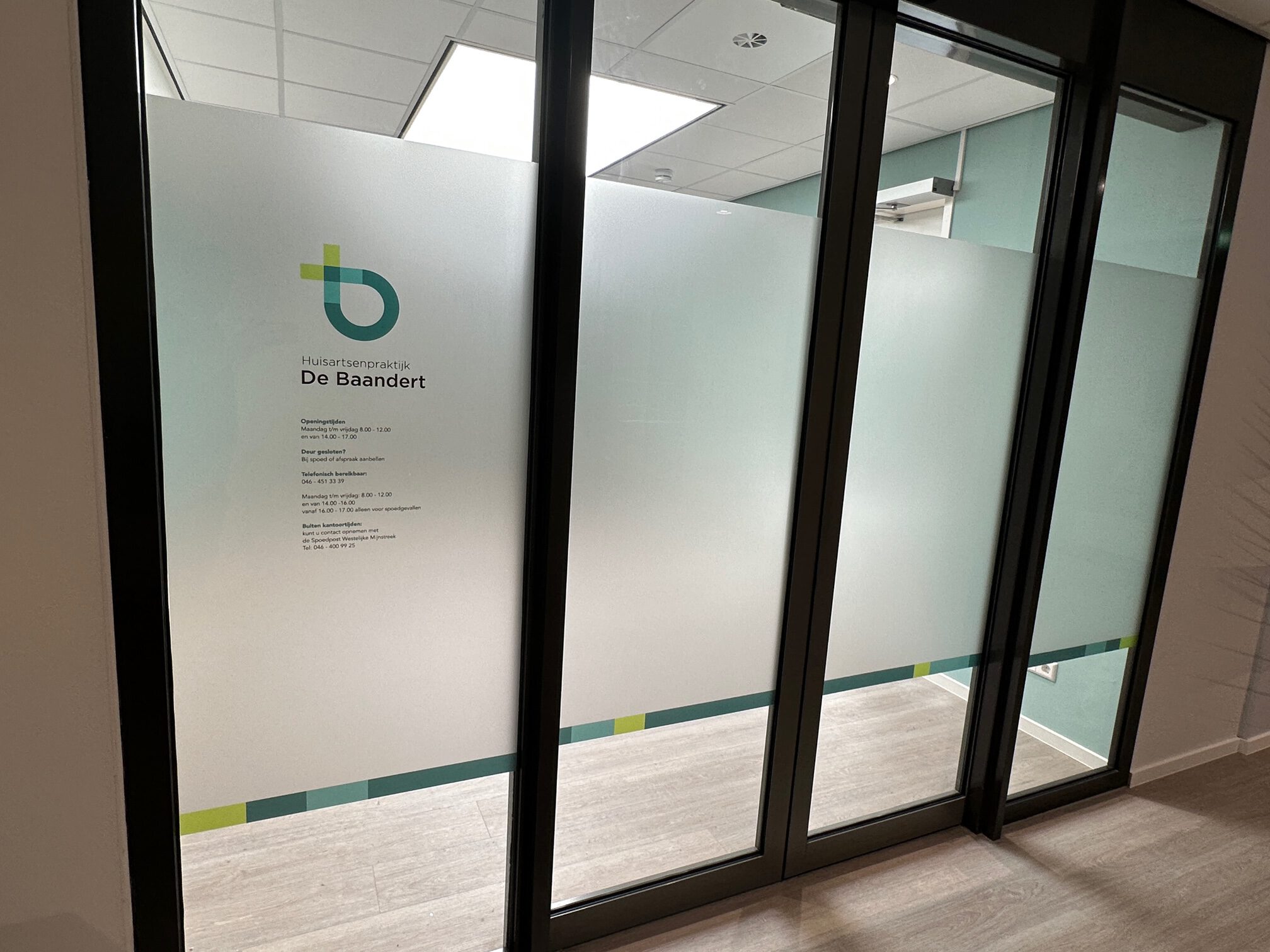 Privacy raamfolies huisartsenpraktijk Sittard