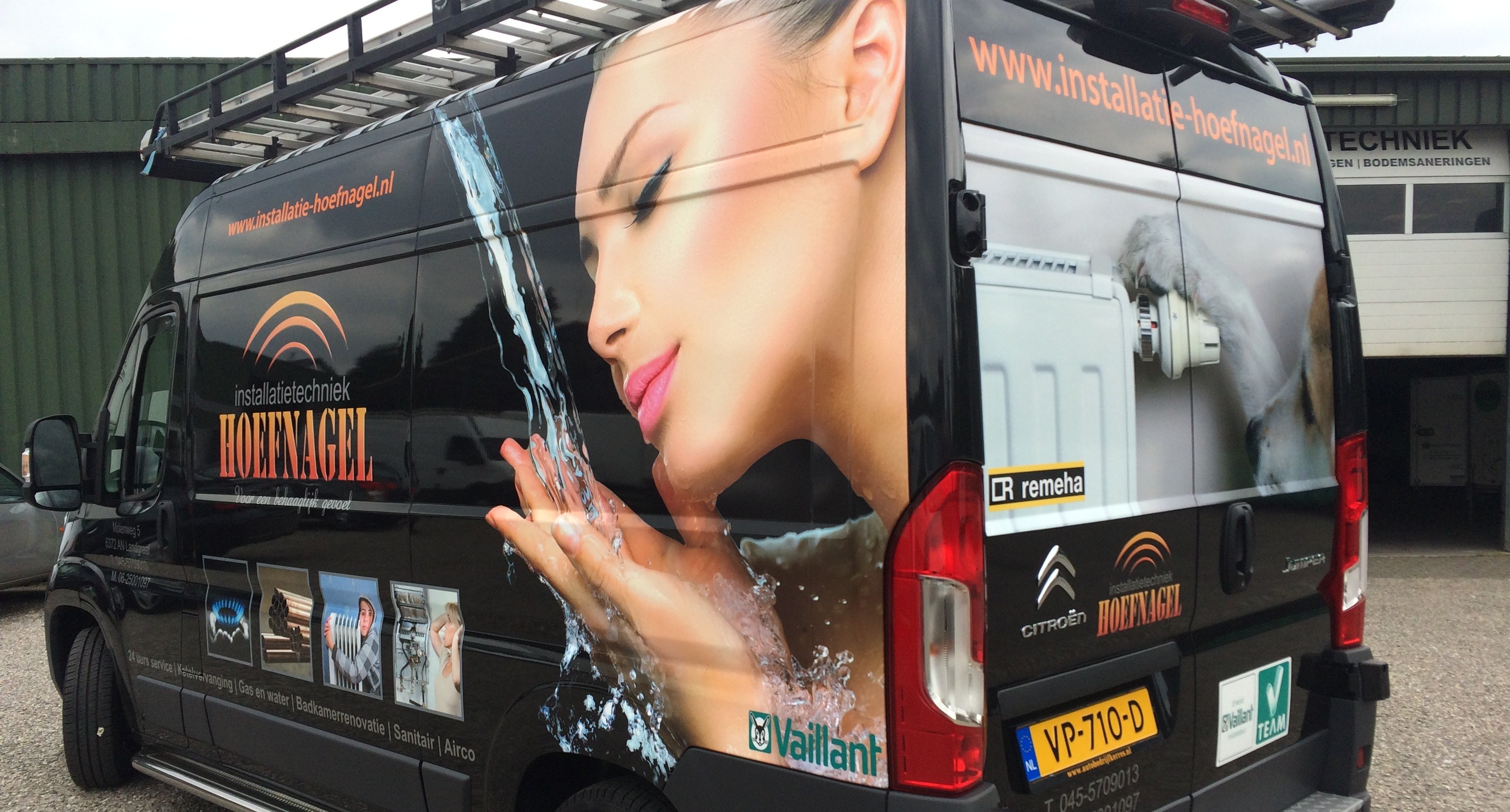 Autobelettering autobestickering met full color foto's in Landgraaf Kerkrade Hoensbroek en brunssum