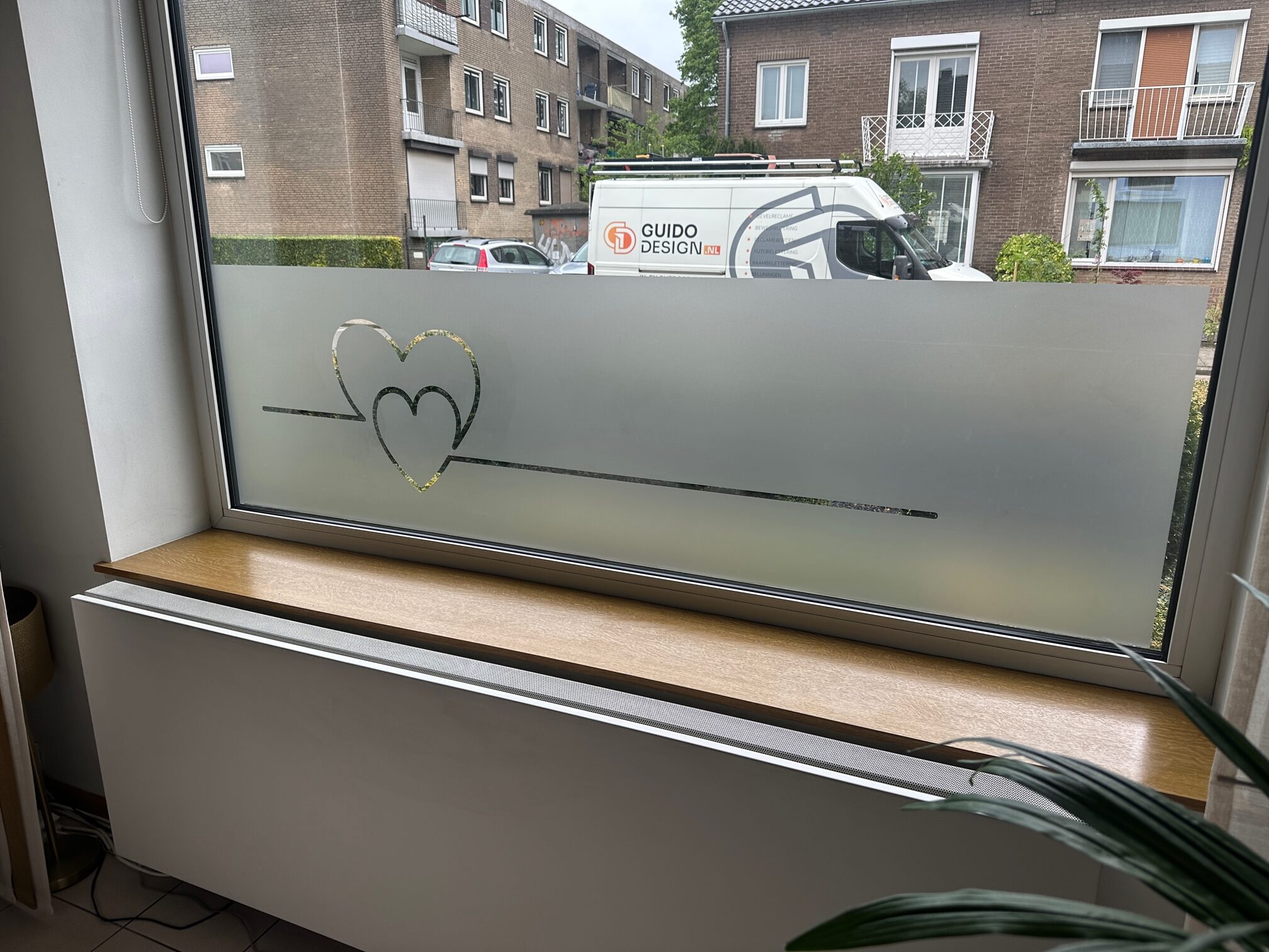 raamfolies met zandstraal effect in limburg en heerlen